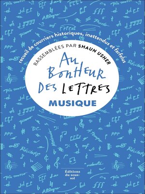 cover image of Au bonheur des lettres--Musique